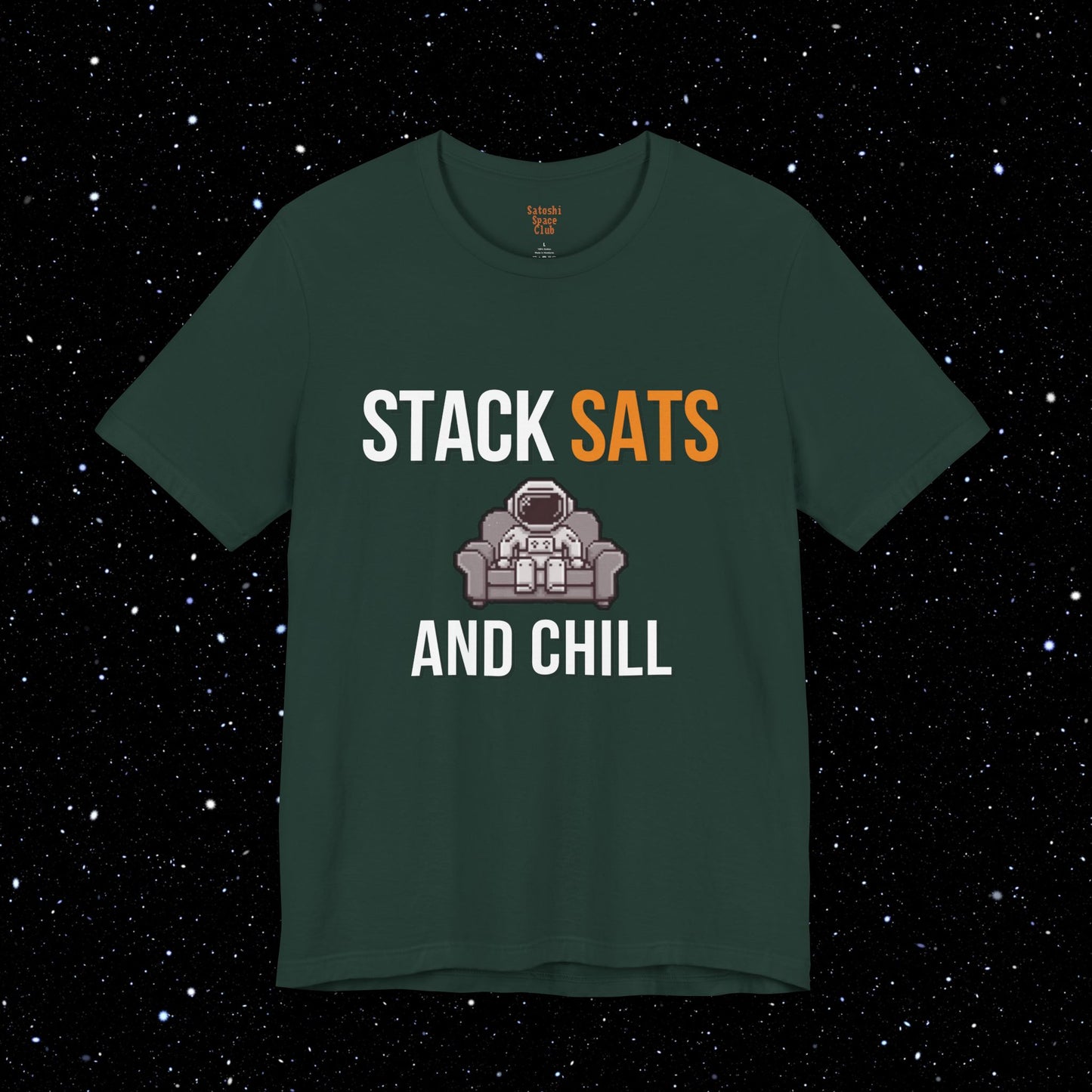 Stack Sats and Chill - Bitcoin Graphic Tee Shirt