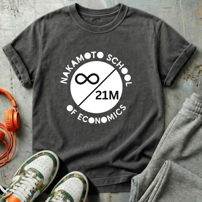 Nakamoto School of Economics ∞ / 21M Bitcoin Tee