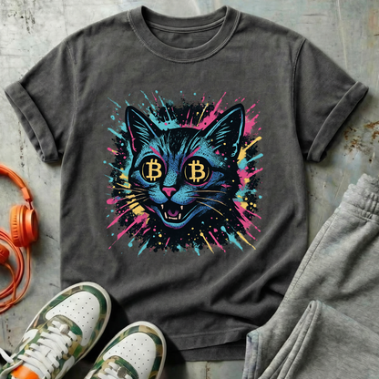 Catoshi Splatter Bitcoin Tee