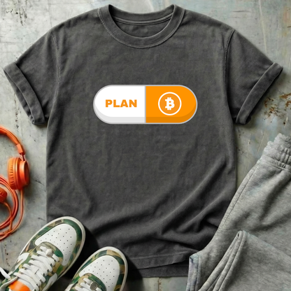 Plan B Pill - Comfort Colors Bitcoin Tee Shirt