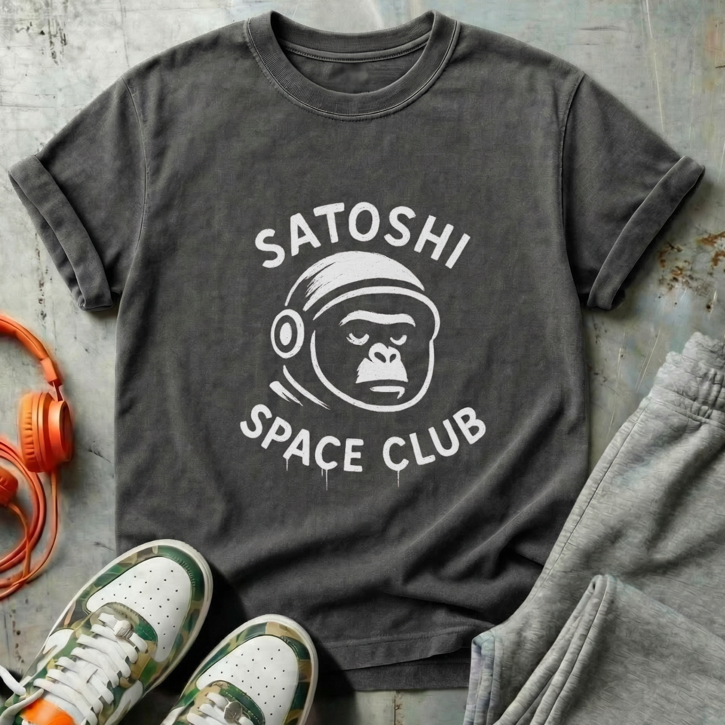 Satoshi Space Club - Primate Explorer Comfort Colors Tee Shirt