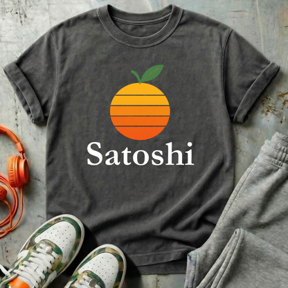 Satoshi Orange - Bitcoin Comfort Colors Tee Shirt