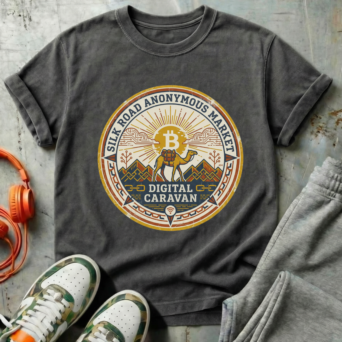 Silk Road Anonymous Badge Tee