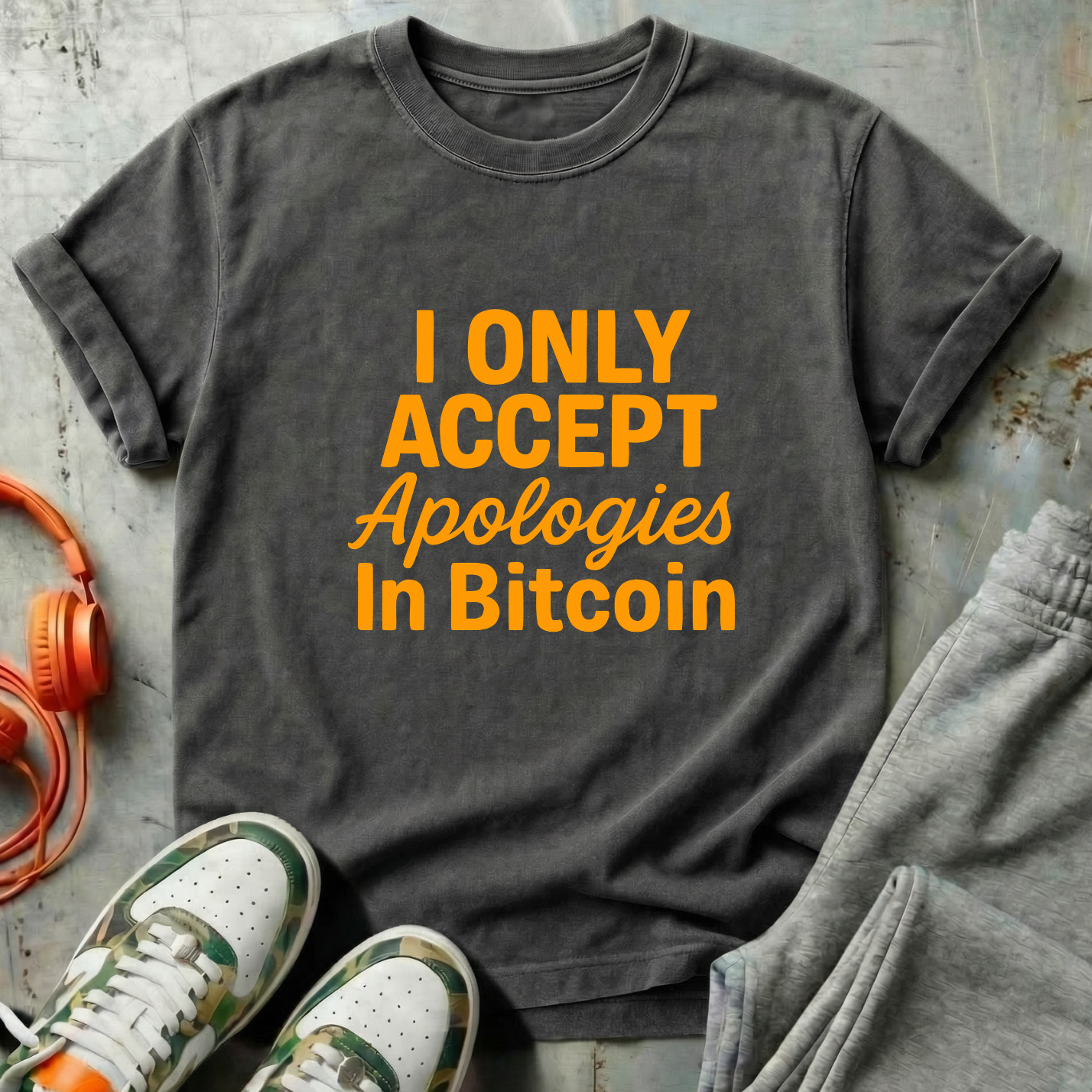 I Only Accept Apologies in Bitcoin Tee