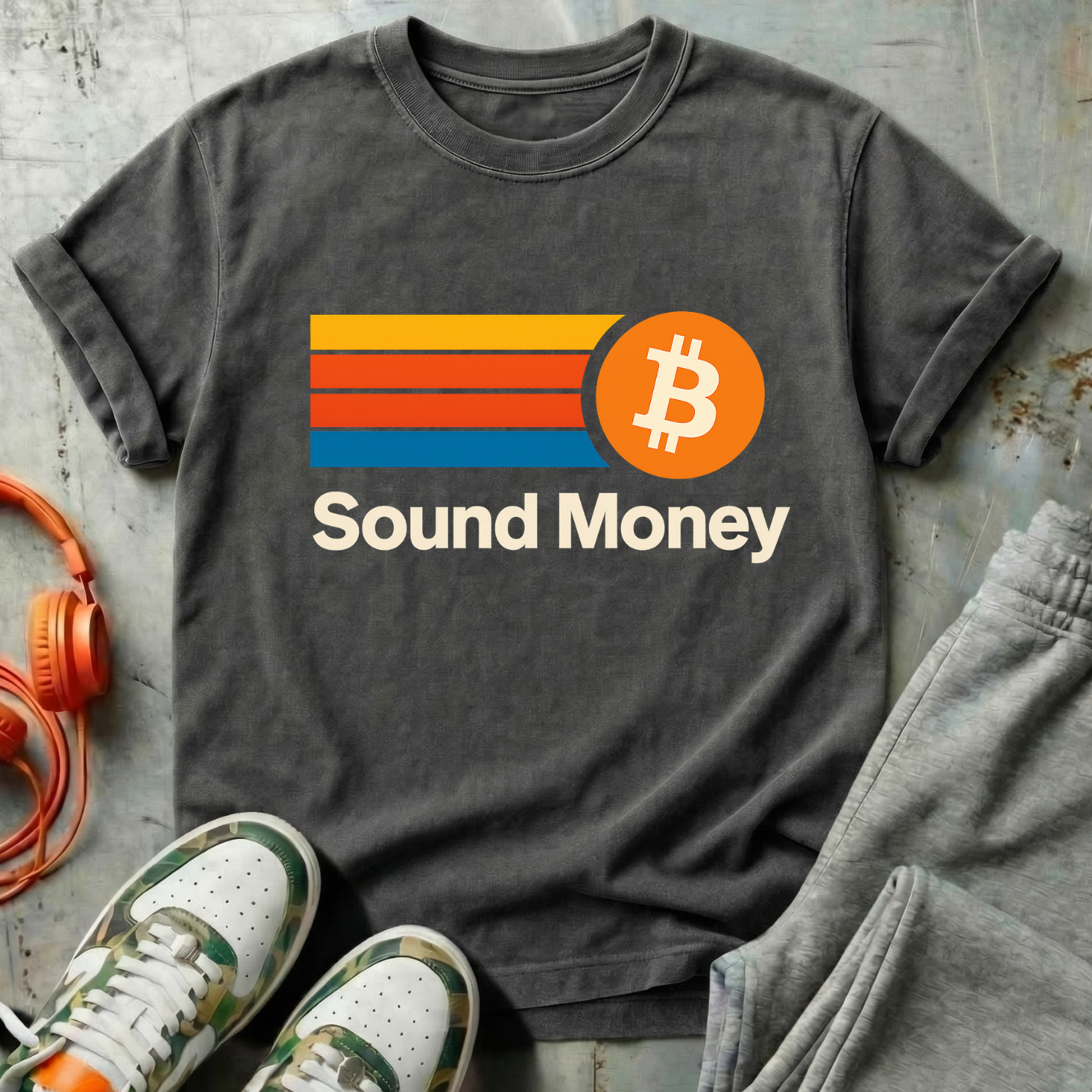 Sound Money – Retro ₿ Tee