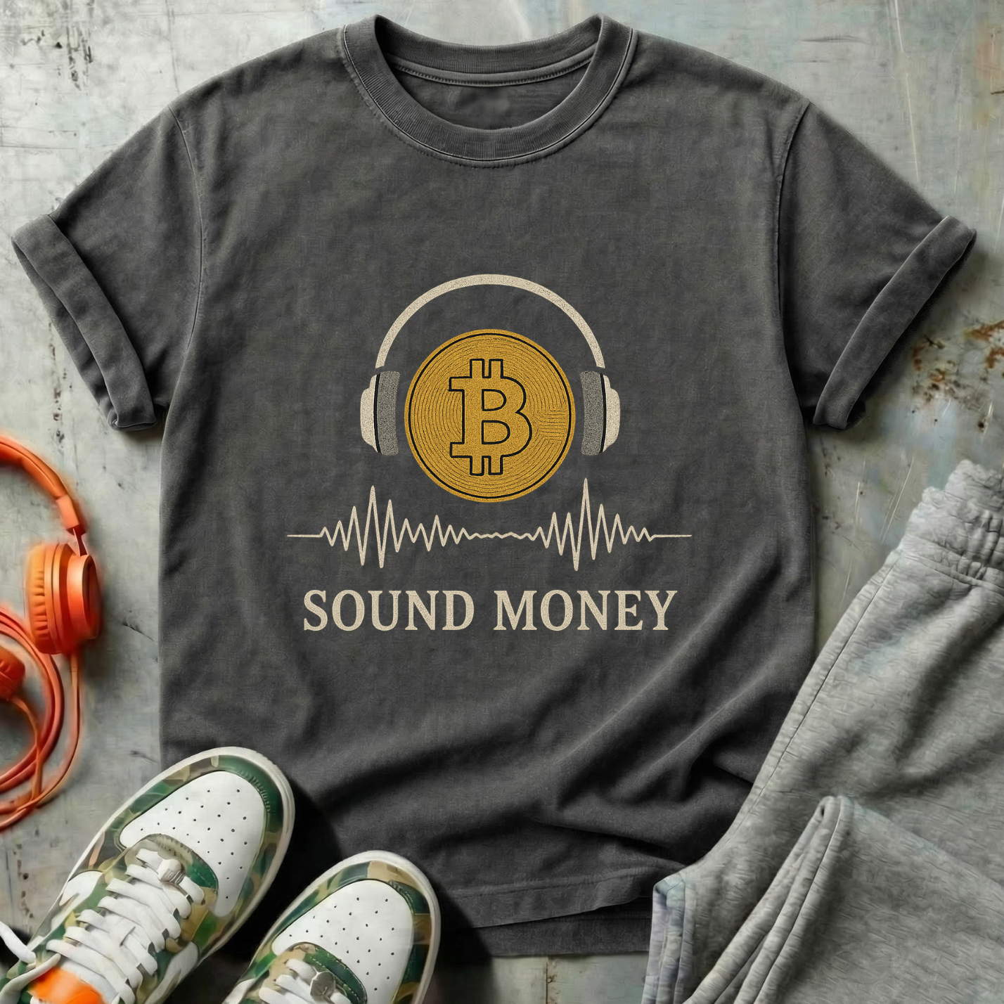 Sound Money Bitcoin Headphone Tee