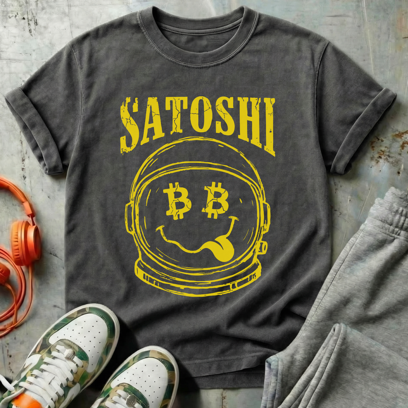 Satoshi Space Helmet Tee
