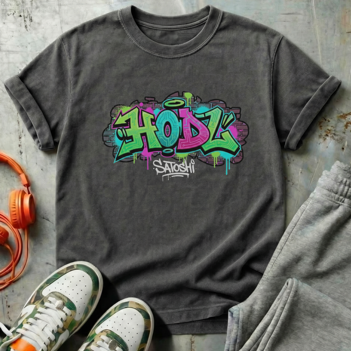 HODL Satoshi Graffiti Tee