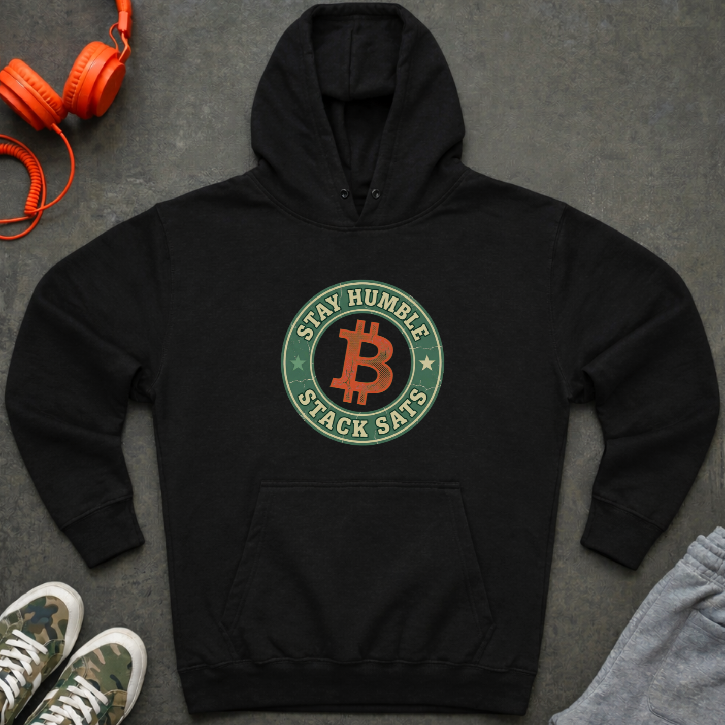 Stay Humble Stack Sats Hoodie
