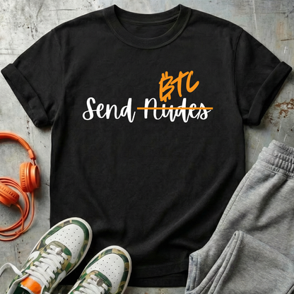 Send BTC - Bitcoin Comfort Colors Tee Shirt