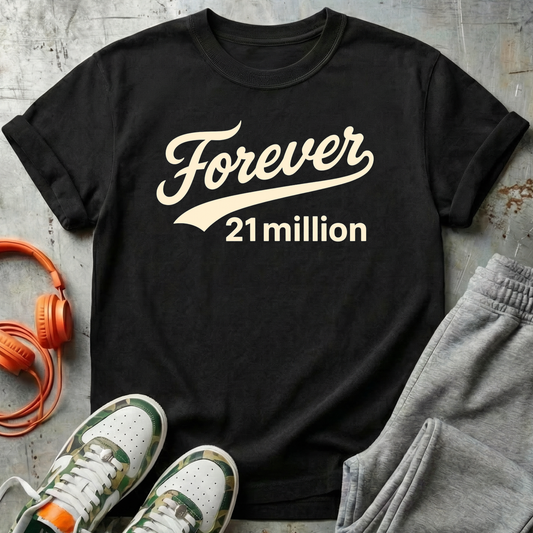 Forever 21 Million Script - Bitcoin Comfort Colors Tee Shirt
