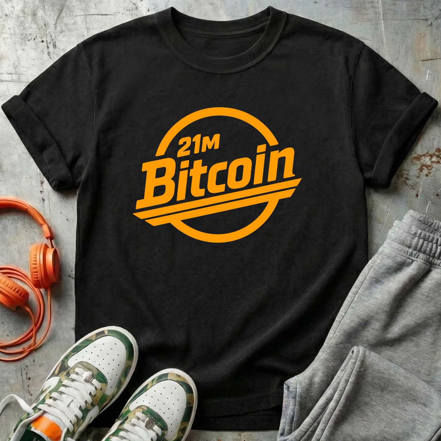 21M Bitcoin Retro Badge Tee