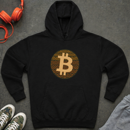 Bitcoin Tribal Logo Hoodie