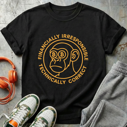 Financially Irresponsible Technically Correct Bitcoin Tee