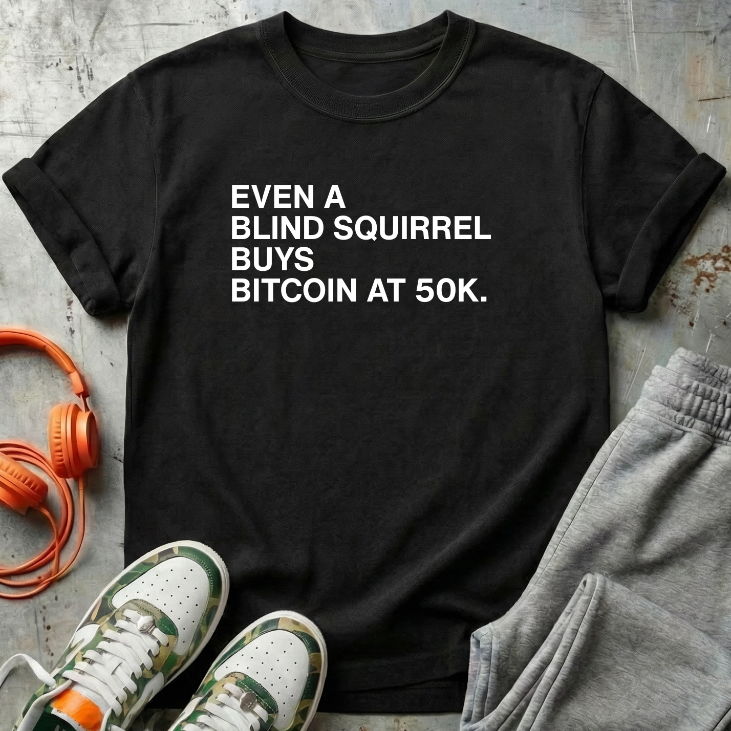 Even a Blind Squirrel Buys Bitcoin at 50k.