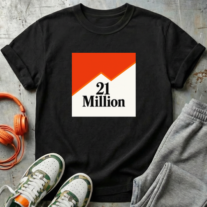 21 Million Packs - Comfort Colors Bitcoin Tee Shirt