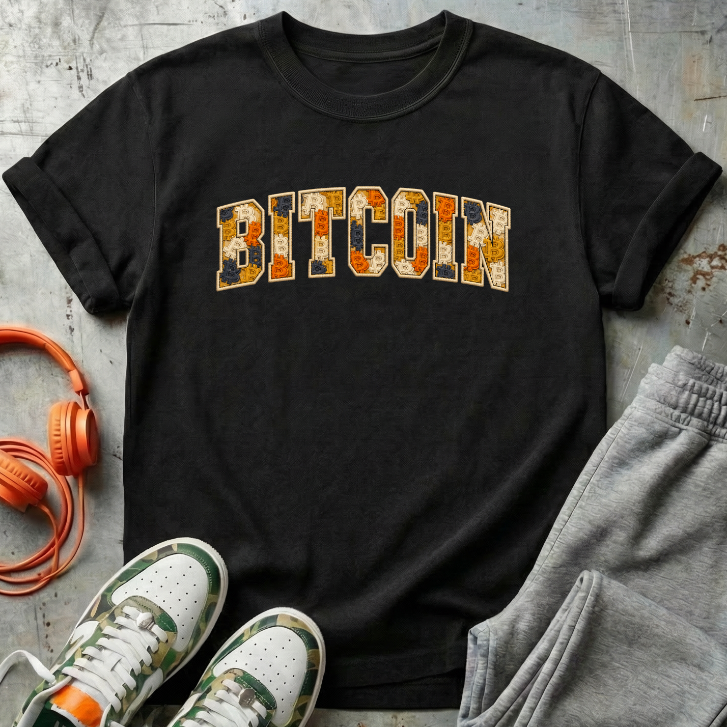 Bitcoin Faux Patchwork