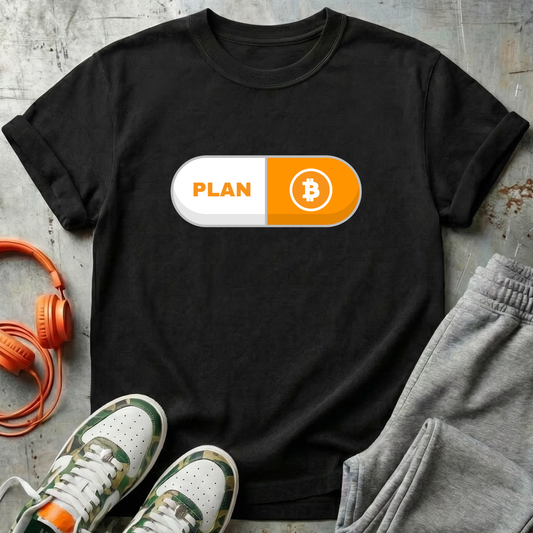 Plan B Pill - Comfort Colors Bitcoin Tee Shirt