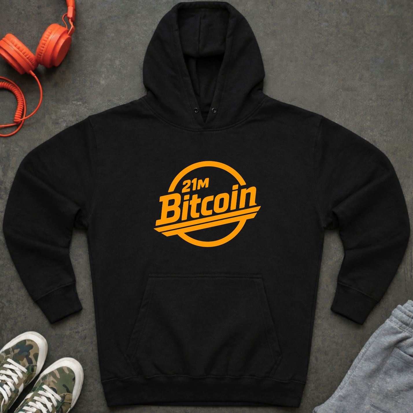 Bitcoin 21M Logo Hoodie