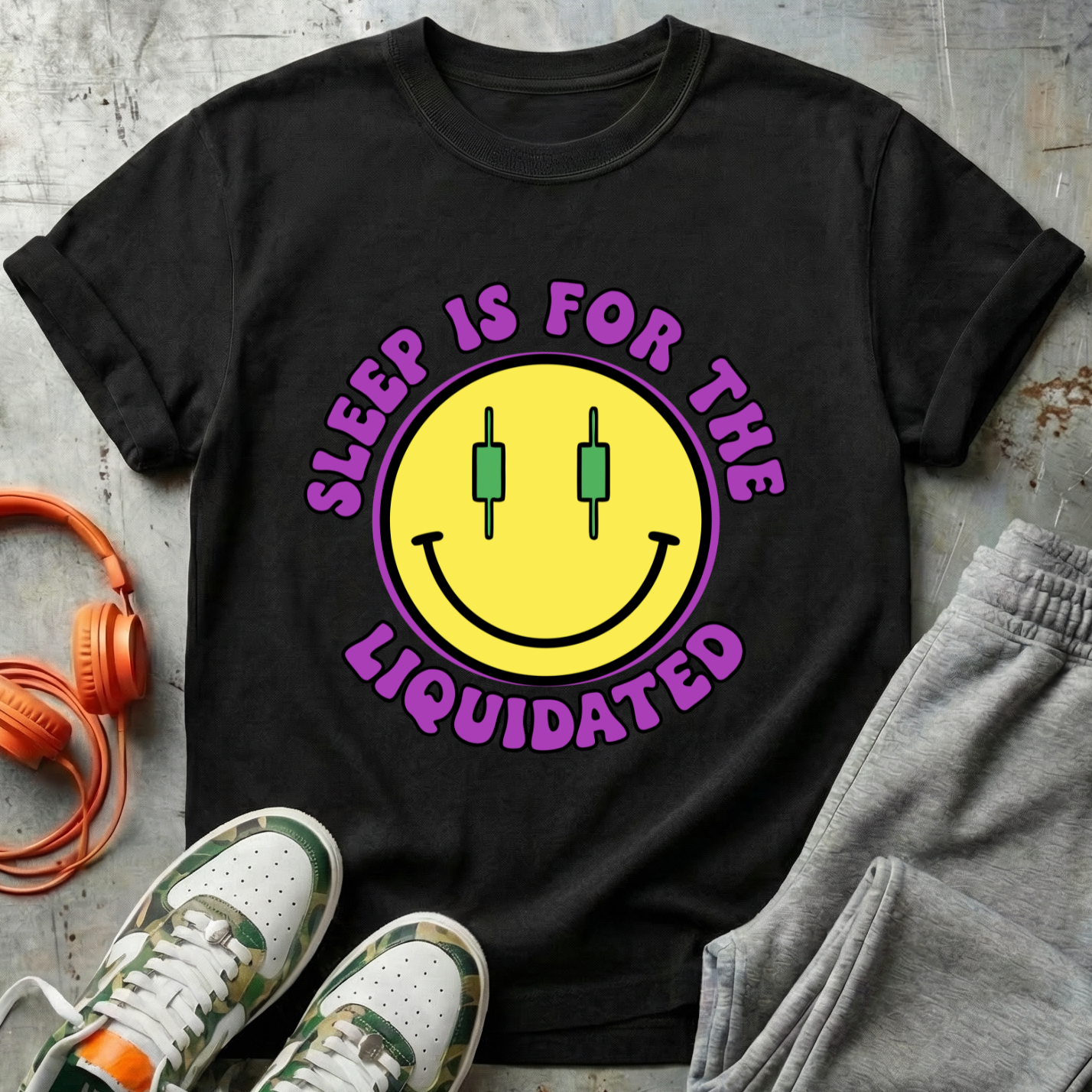 Sleep Is For The Liquidated Smiley Tee