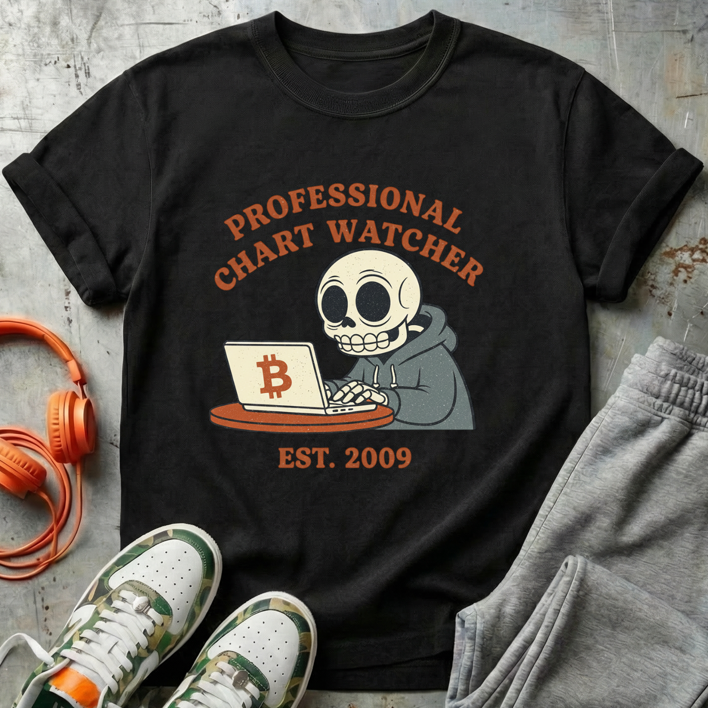 Professional Chart Watcher Bitcoin Tee