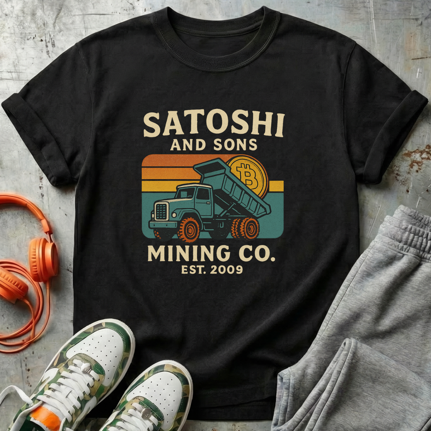 Satoshi and Sons - Bitcoin Comfort Colors Tee Shirt