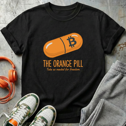 Orange Pill Freedom Tee