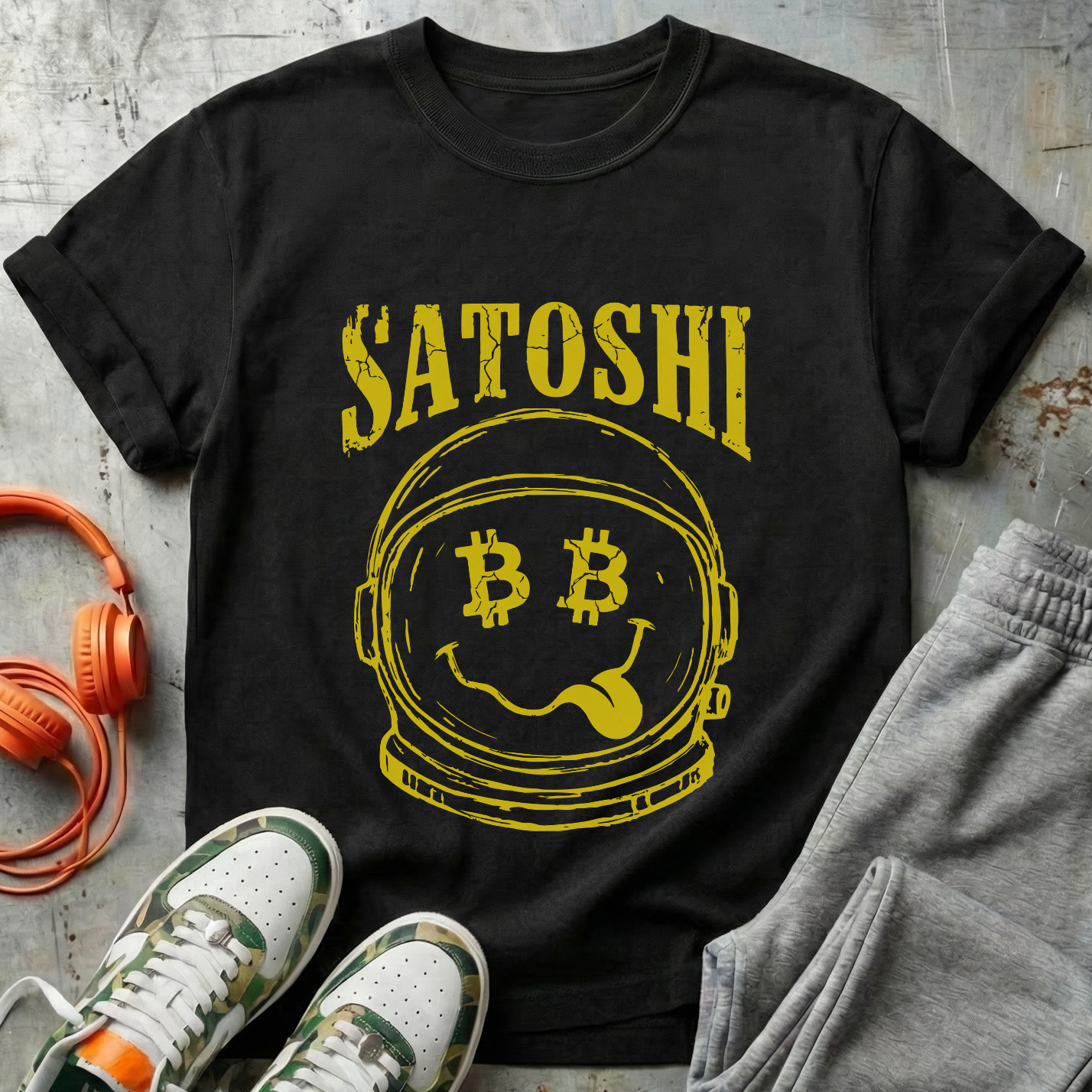 Satoshi Space Helmet Tee