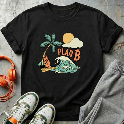 Plan B Bitcoin Beach Comfort Colors Tee Shirt