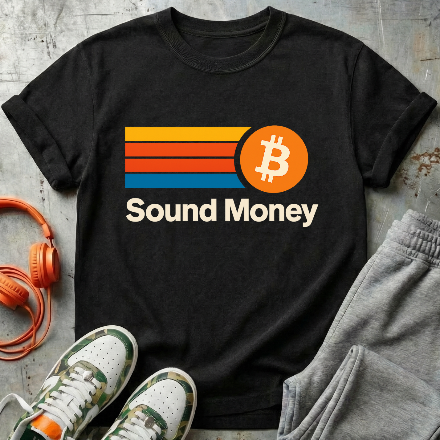 Sound Money – Retro ₿ Tee