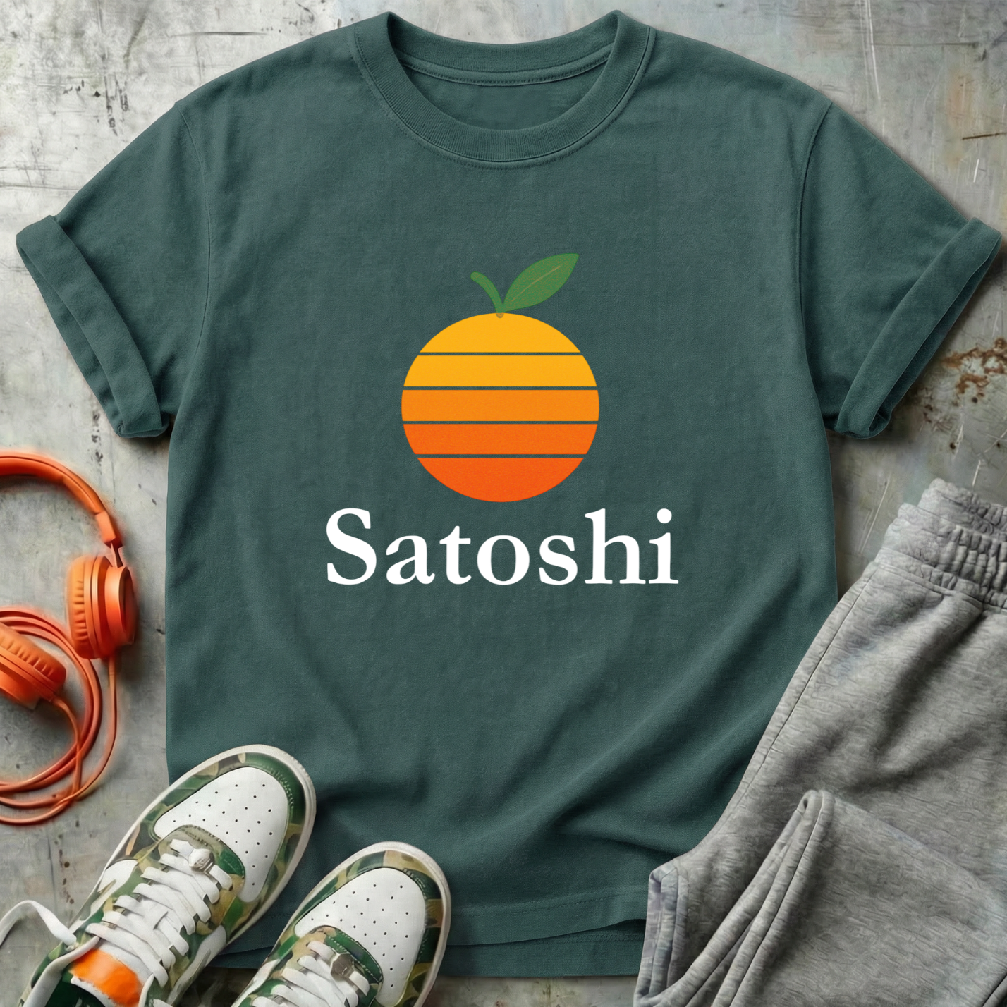 Satoshi Orange - Bitcoin Comfort Colors Tee Shirt