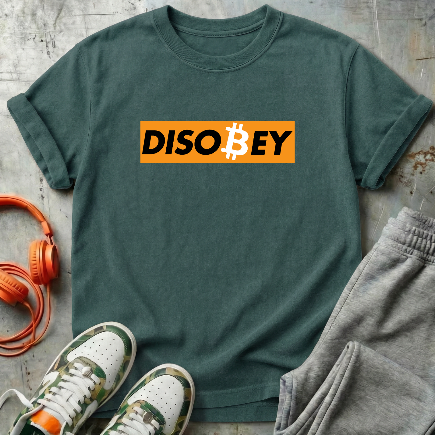 Disobey Bitcoin Comfort Colors Tee Shirt