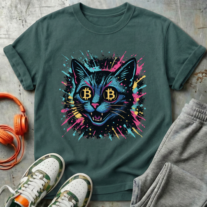 Catoshi Splatter Bitcoin Tee