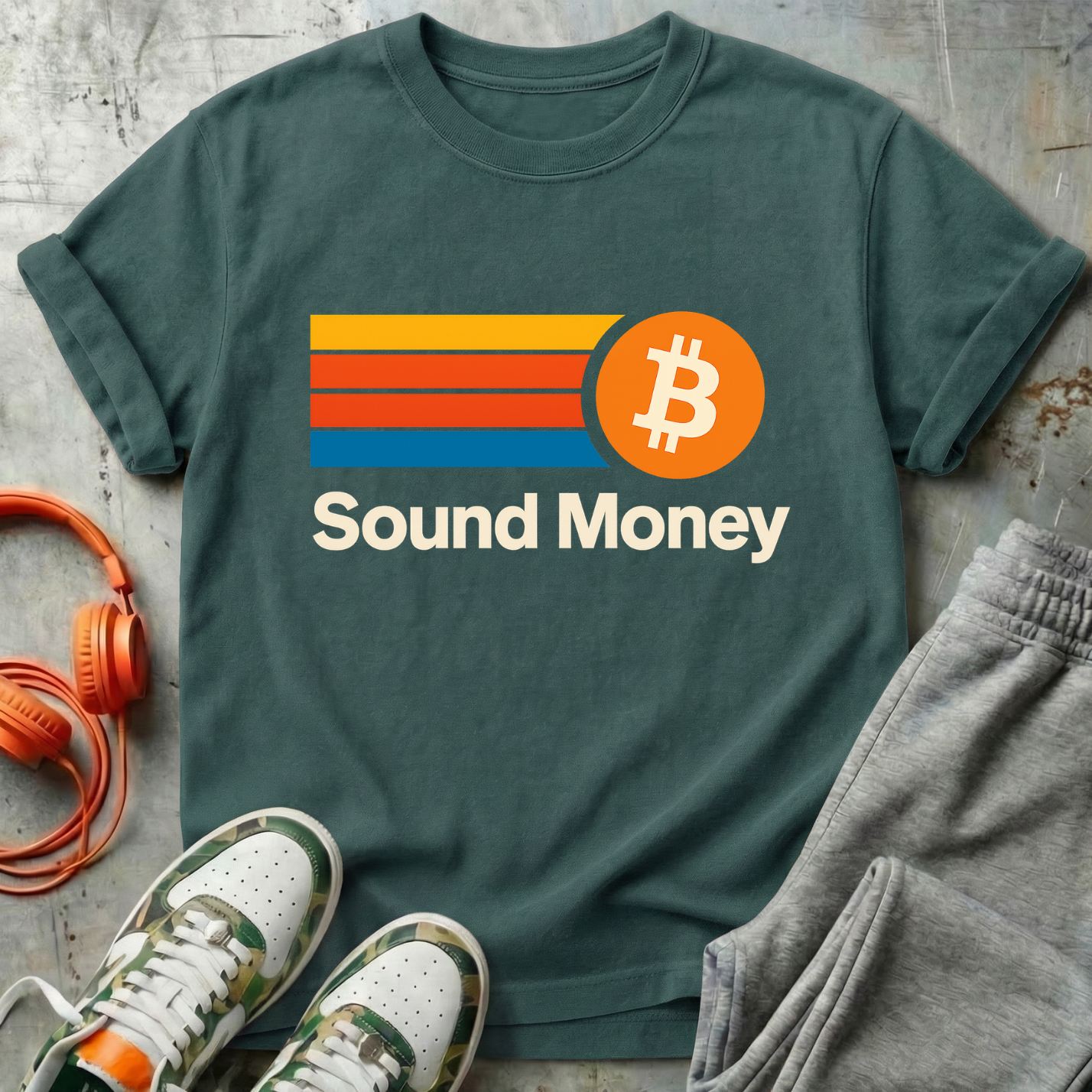 Sound Money – Retro ₿ Tee