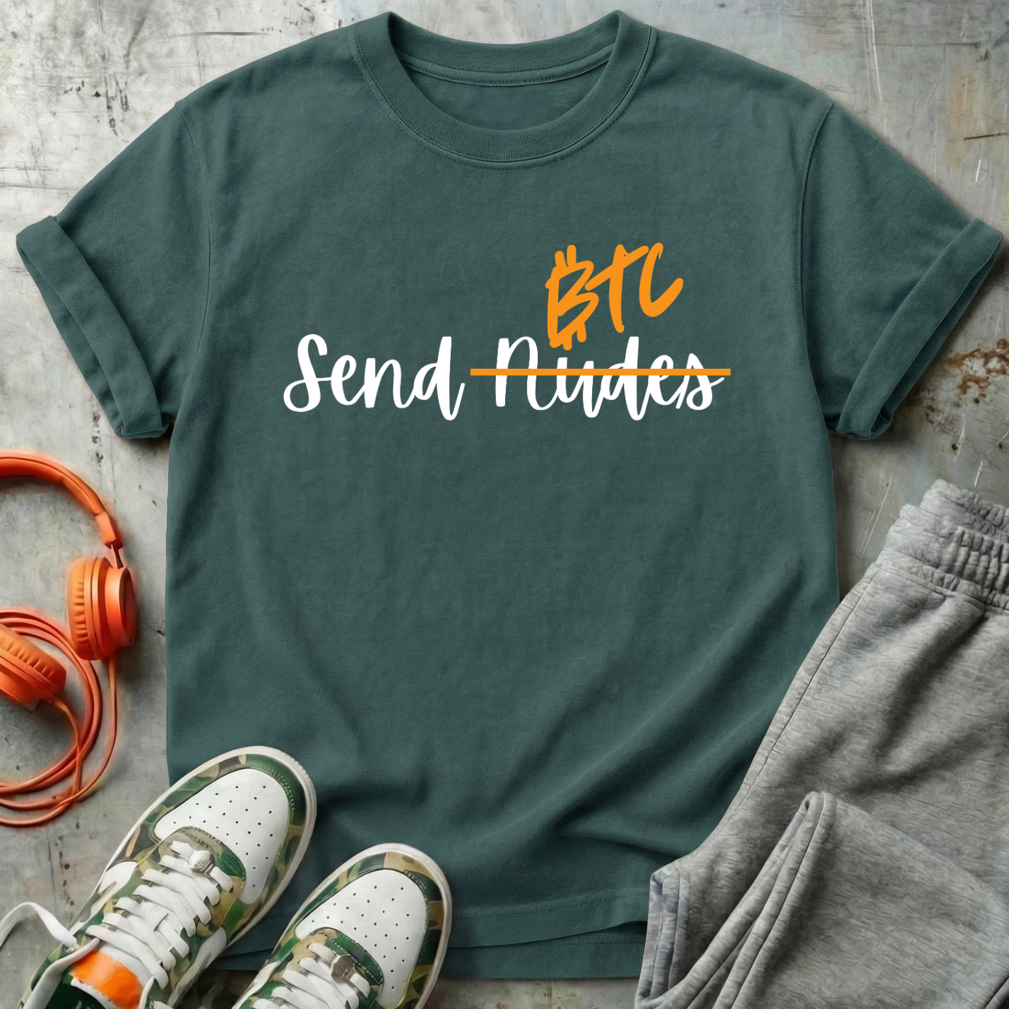 Send BTC - Bitcoin Comfort Colors Tee Shirt