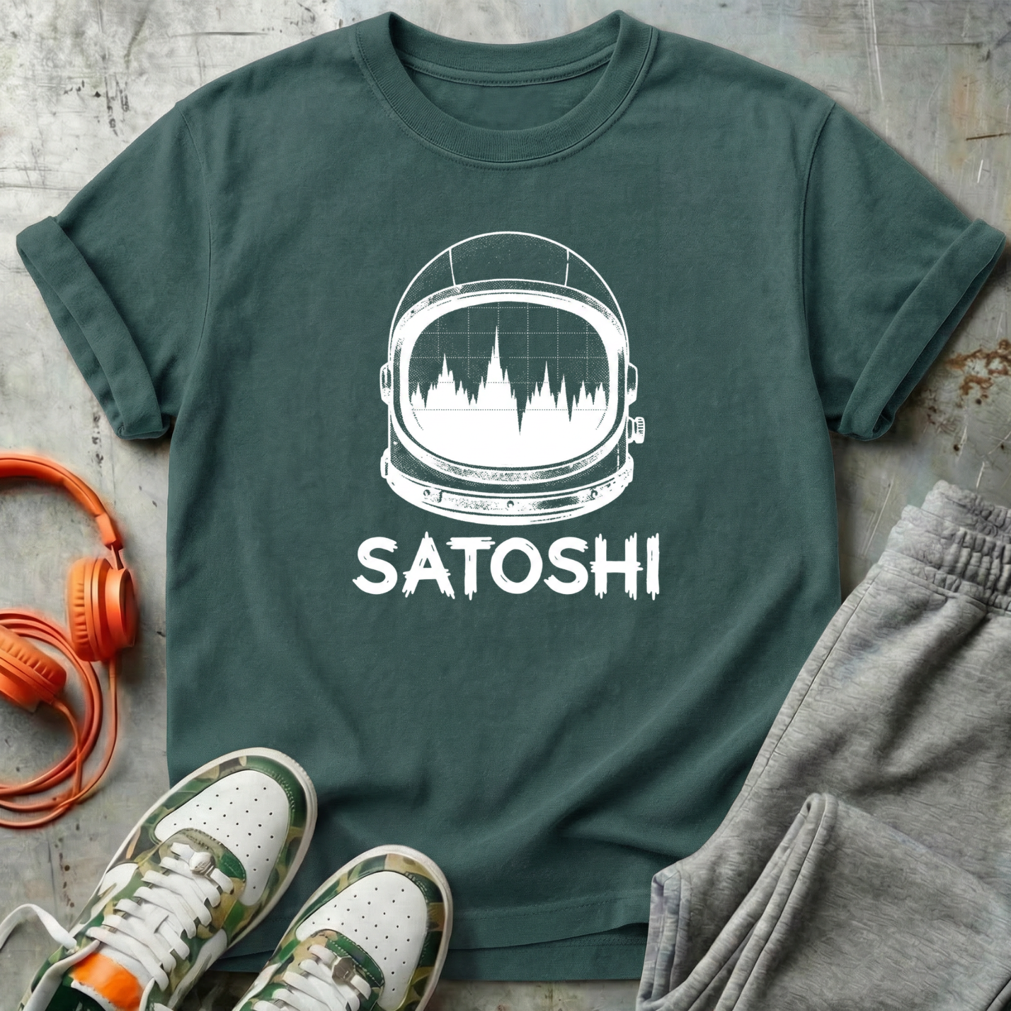 Satoshi Astronaut Helmet Tee