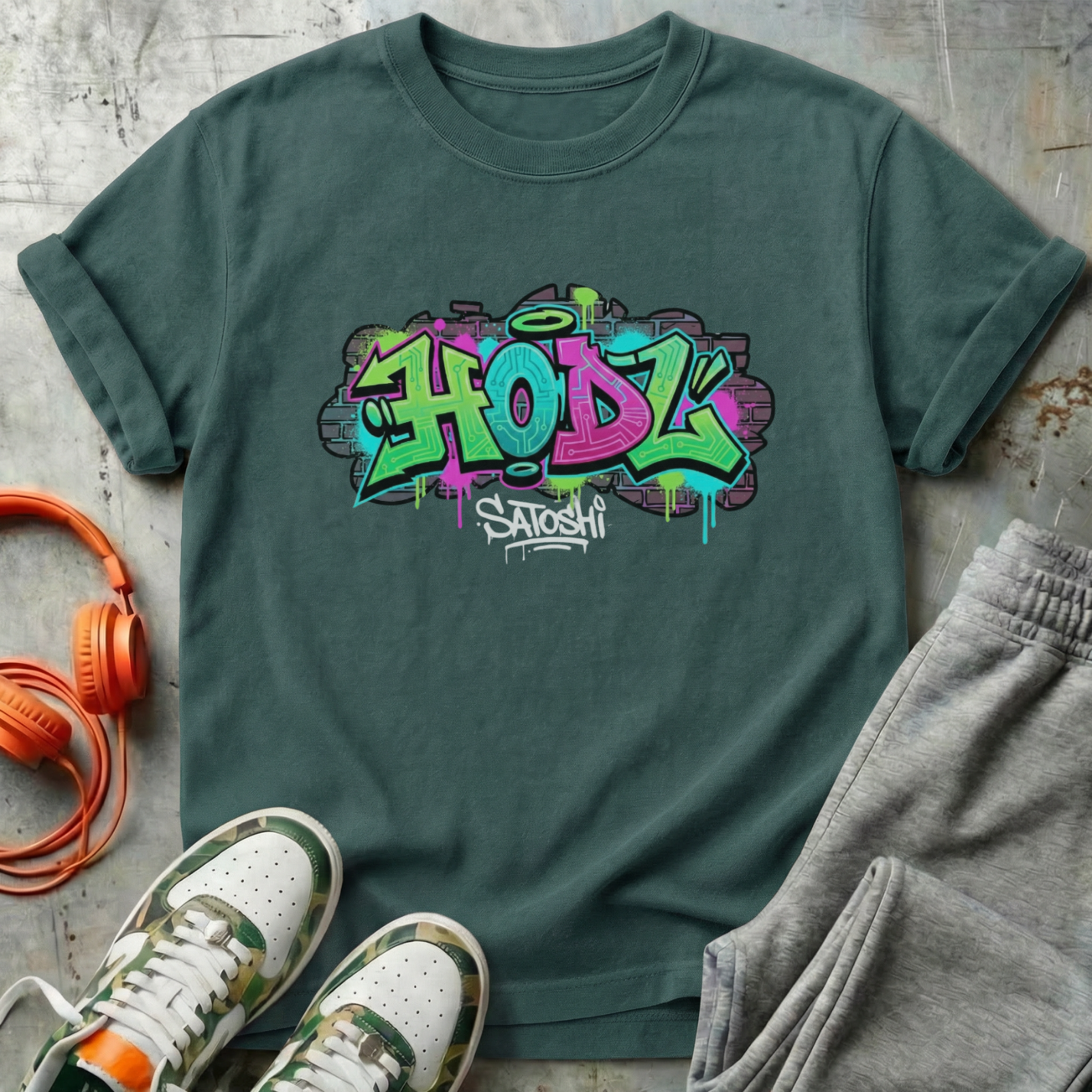 HODL Satoshi Graffiti Tee