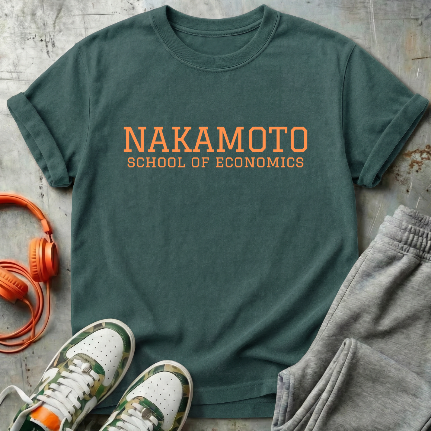 Nakamoto School of Economics Bitcoin College Tee