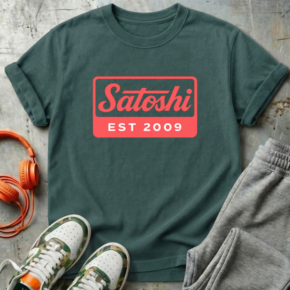 Satoshi Established 2009 Tee