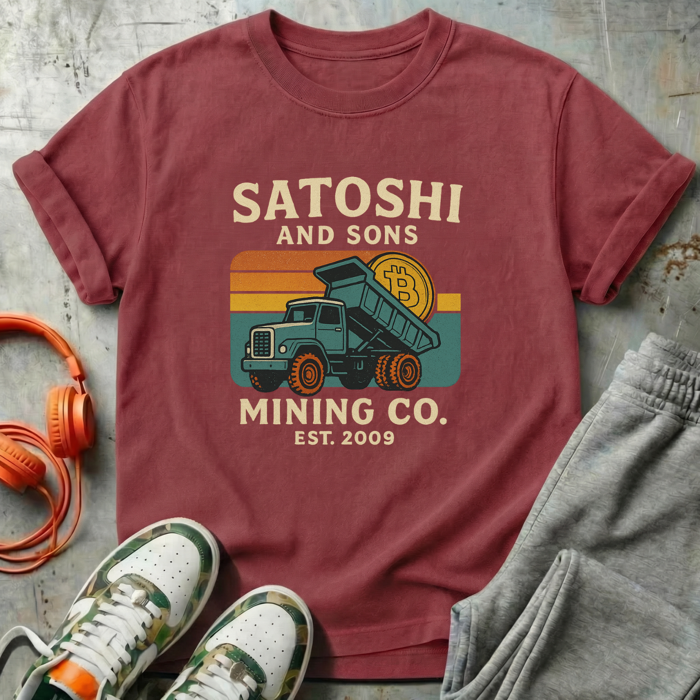 Satoshi and Sons - Bitcoin Comfort Colors Tee Shirt