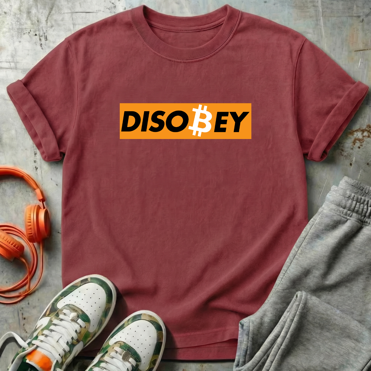 Disobey Bitcoin Comfort Colors Tee Shirt