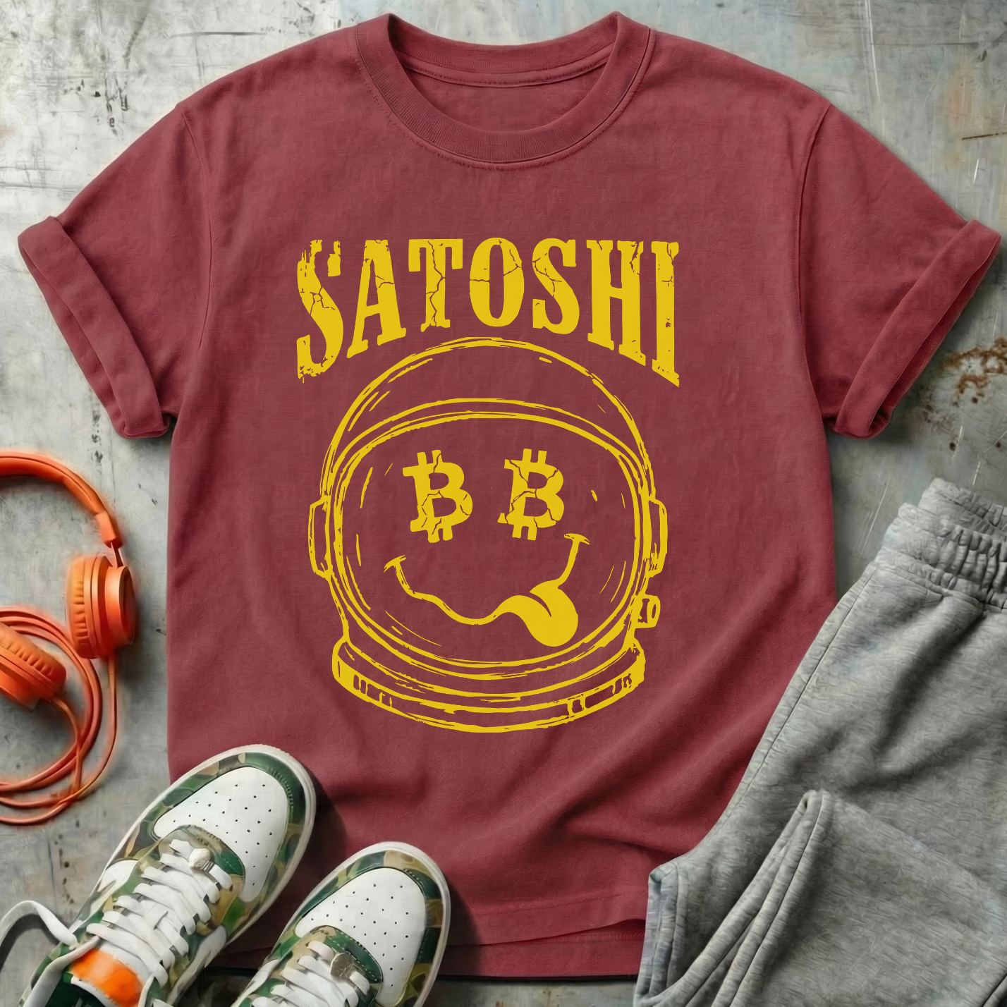 Satoshi Space Helmet Tee
