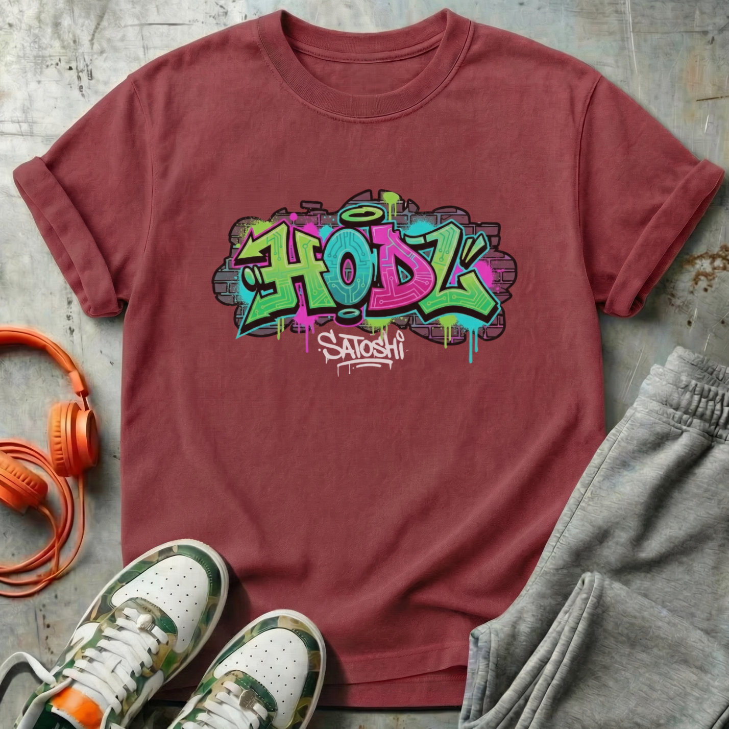 HODL Satoshi Graffiti Tee