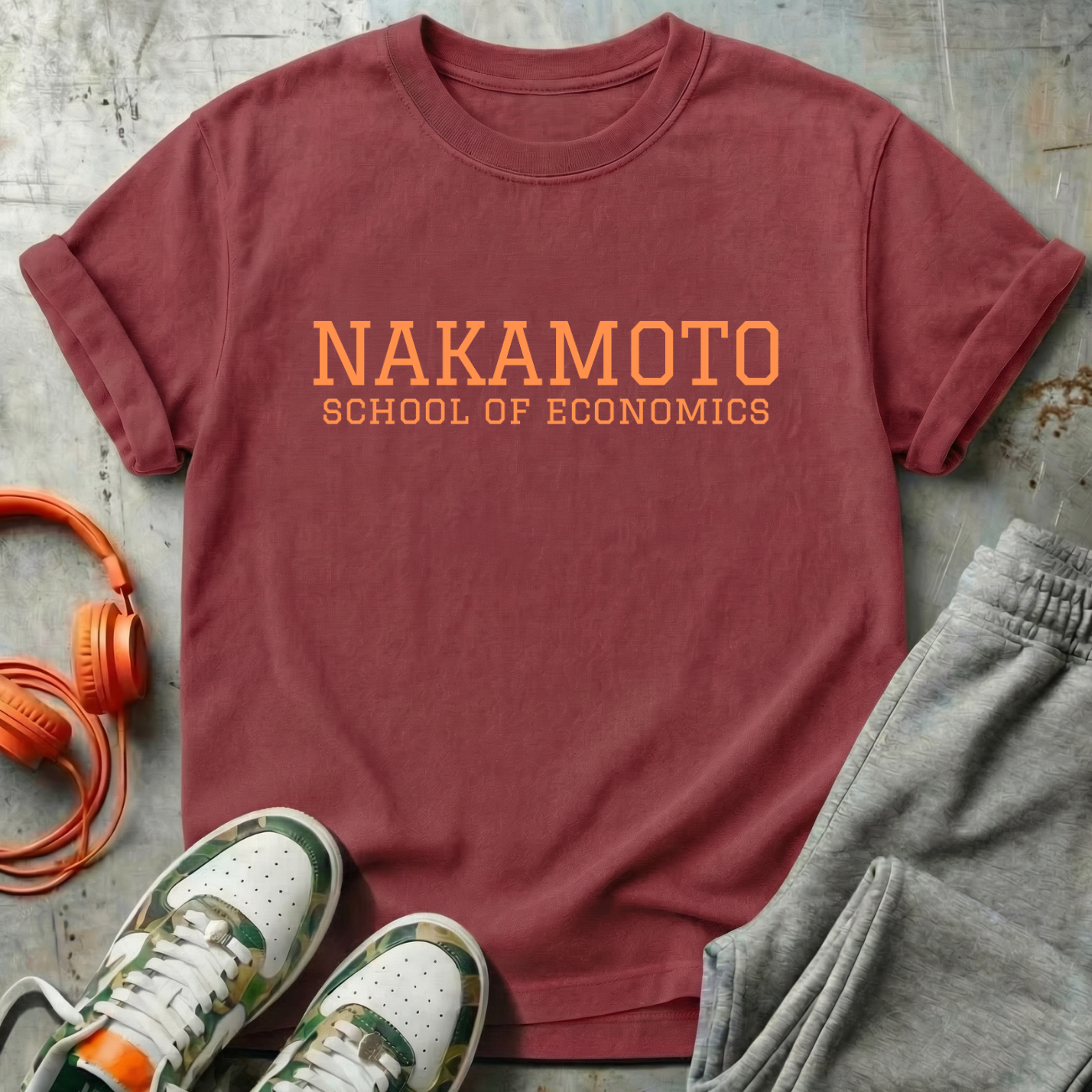 Nakamoto School of Economics Bitcoin College Tee