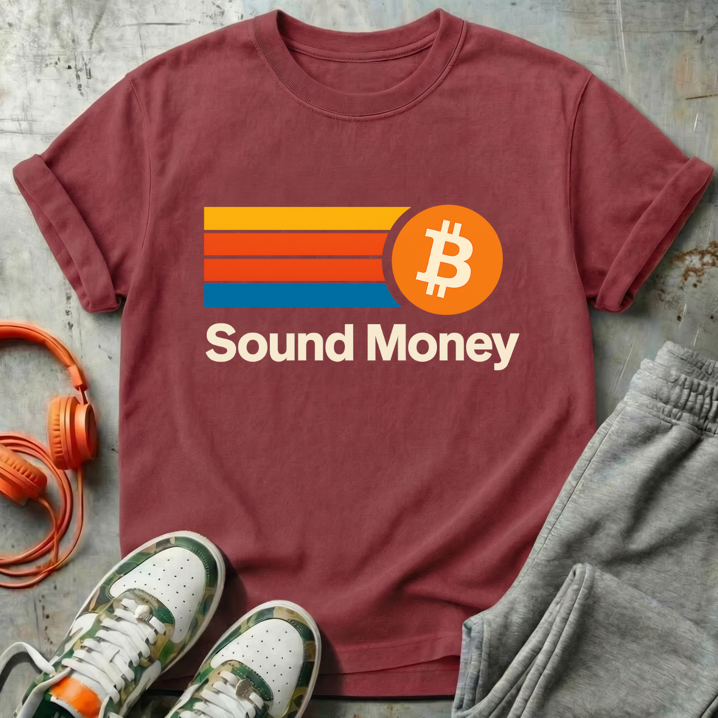 Sound Money – Retro ₿ Tee