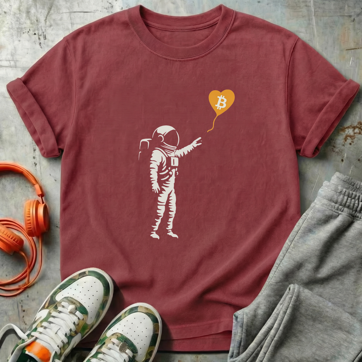 Astronaut Bitcoin Love Tee