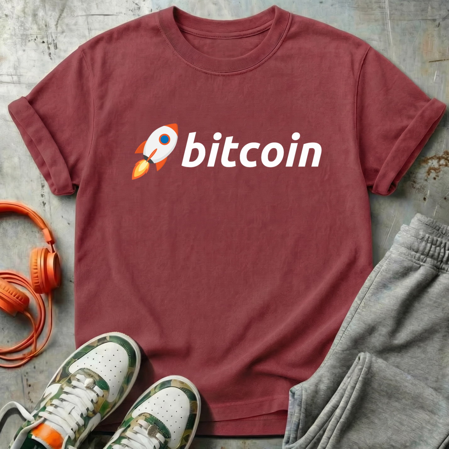 Bitcoin Rocket T-Shirt