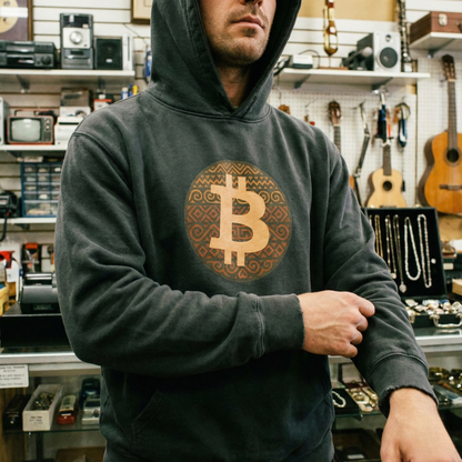 Bitcoin Tribal Logo Hoodie
