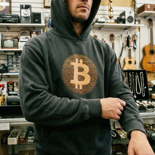 Bitcoin Tribal Logo Hoodie