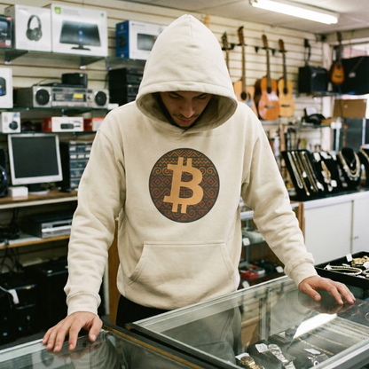 Bitcoin Tribal Logo Hoodie